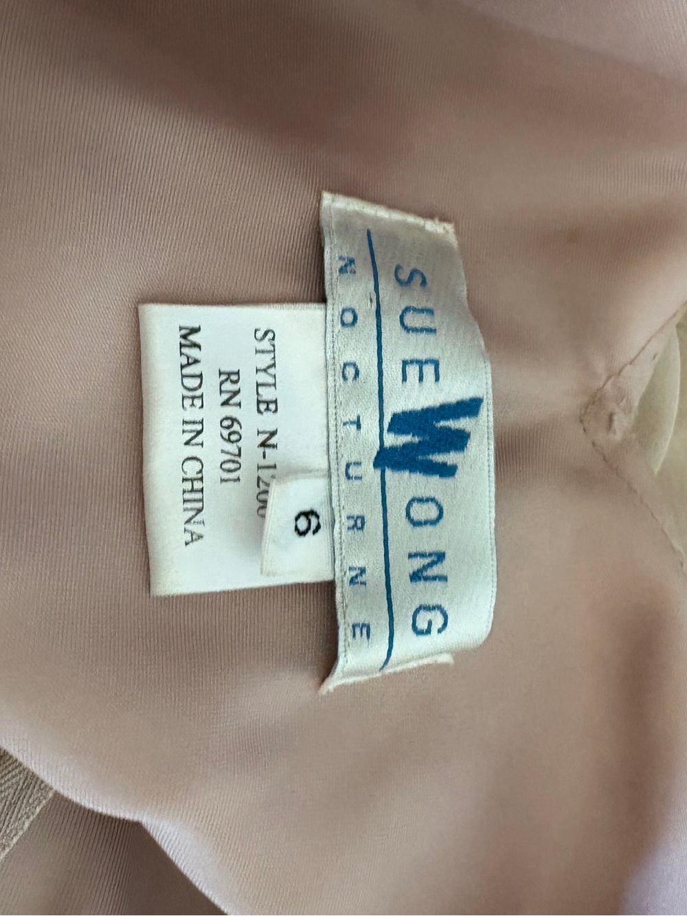 Vintage sue wong silk dress size 6 - Picture 5 of 7